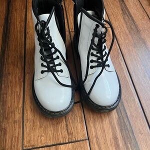 Dr. Martens Kids White Boots